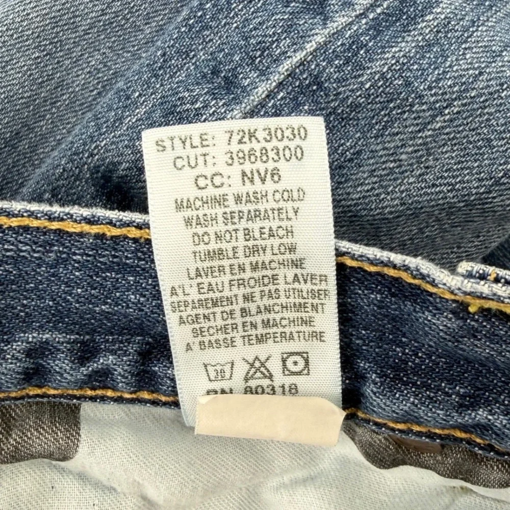 Lucky Brand Jeans Mens 33x32 Blue 361 Vintage Straight Med wash distressed Denim